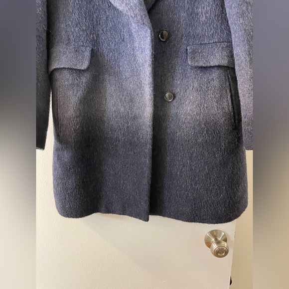 Ombré navy wool coat - Picture 7 of 13